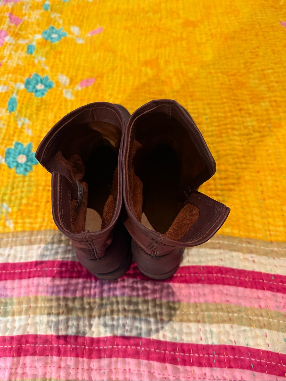Frye Brown Leather Ankle Boots with Buckle - Picture 7 of 9